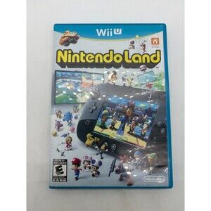 Nintendo Land Wii U Authentic Game Disc Manual Excellent Condition